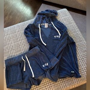 PINK HOODIE  LOUNGING SET